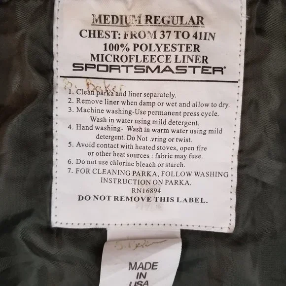 US Military Issue: Performance Fleece zipup Jacket and Parka Liner Combo - Picture 12 of 15